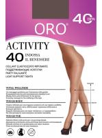 Колготки ORO Activity 40 den с уплотненными шортиками и профилактическим массажем Шоколадный Колготки ORO Activity 40 den с уплотненными шортиками и профилактическим массажем Шоколадный