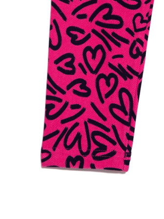 Леггинсы с рисунком &quot;сердечки&quot; LOVELY, р.122, 128-64 || Леггинсы с рисунком &quot;сердечки&quot; LOVELY, р.122, 128-64