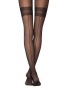 Колготки с имитацией чулок со швом сзади и эффектом мелкой сетки ESSENConte Lycra, р.4, Nero || Колготки з імітацією панчіх зі швом ззаду і ефектом дрібної сітки ESSENConte Lycra, р. 4, Nero