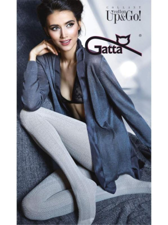 Теплые колготки с рисунком Gatta Up&amp;amp;Go 11, 2, panna(молочный)