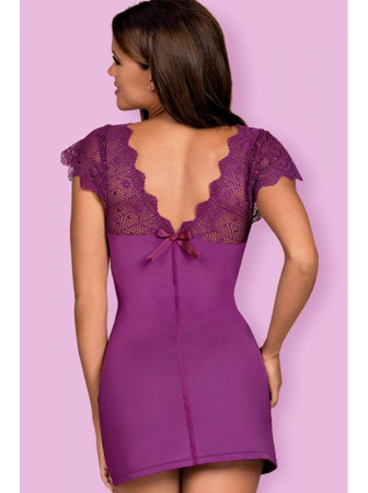 Комплект Obsessive Moketta chemise Фиолетовый || Комплект Obsessive Moketta chemise Фиолетовый