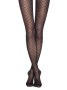 Колготки з геометричним малюнком AFINA, р. 4, Nero
