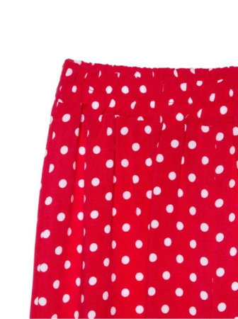 Яркие брюки PARTY || Брюки для дів. CE PARTY, р.122-64-57, red-bubbles