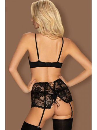 Комплект Obsessive Peonesia set  Черный || Комплект Obsessive Peonesia set  Черный