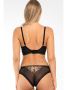 Комплект Samanta Hete - бюстгальтер с мягкой чашкой A142 и бразилианки M300 Черно-телесный || Комплект Samanta Hete - бюстгальтер с мягкой чашкой A142 и бразилианки M300 Черно-телесный