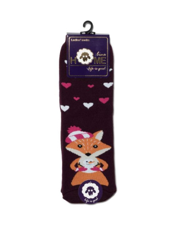 Носки жен. хлопковые арт. 52-105 Лапландия, р.23, 017 бордо || Шкарпетки жін. бавовняні арт. 52-105 Лапландія, р.25, 061 темно-бірюзовий