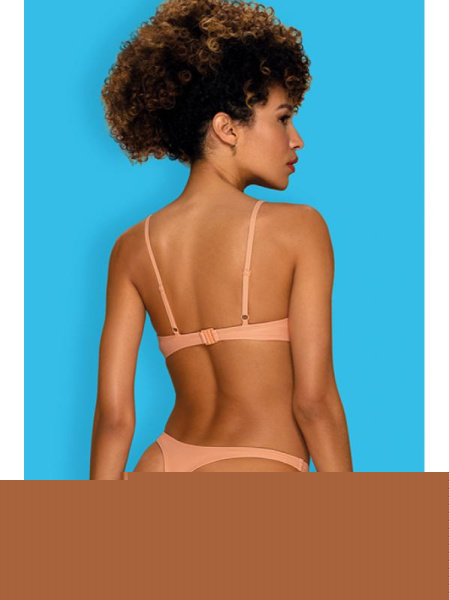 Купальник раздельный Obsessive Mexico Beach - бюст с мягкой чашкой и стринги Коралловый