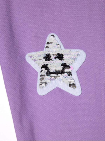 Джеггинсы со звездочками из пайеток MINI COSMO, р.110, 116-56 || Джеггинсы со звездочками из пайеток MINI COSMO, р.110, 116-56