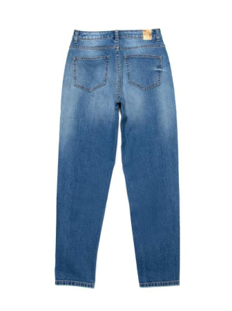 Eco-friendly джинсы Mom Fit с высокой посадкой CON-187 || Брюки джинсові жін. CE CON-187, р.164-102, mid blue