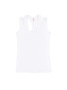 Однотонный топ из вискозы с фигурным декольте LD 1124 || Джемпер жін. CE LD 1124, р.170-88, white