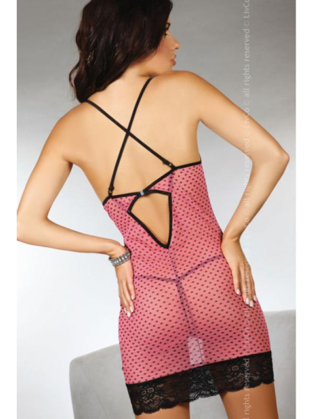 Комплект LivCo Corsetti Maricel Розово-черный