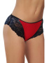 Полные трусики ORO Martina 2217 Красно-черный || Полные трусики ORO Martina 2217 Красно-черный