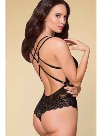 Боди Obsessive 860-TED-1 Черный || Боди Obsessive 860-TED-1 Черный