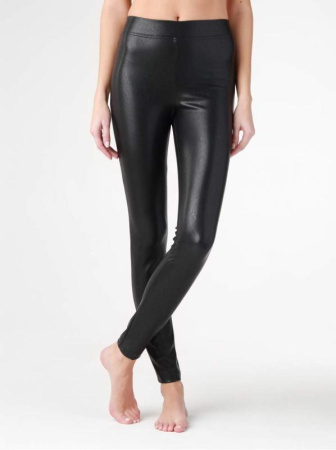 Моделирующие термолеггинсы с высокой посадкой из искусственной кожи BELLA CONTE, р.164-98, royal blaConte Kids