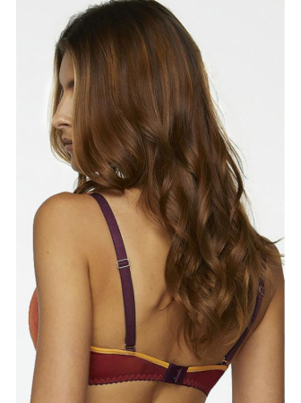 Бюстгальтер push up Kinga Golden Hour PU-756 Апельсиново-бордовый || Бюстгальтер push up Kinga Golden Hour PU-756 Апельсиново-бордовый