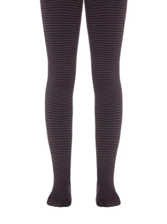 Колготки детские нарядные MARCIA бордовый неро, р.116-122, bordo-nero