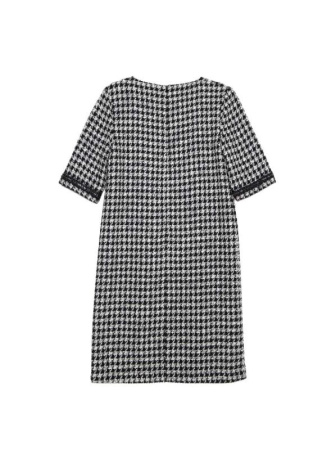 Платье с рисунком &quot;клетка&quot; и легким мерцанием люрекса LPL 1053 || Плаття жін. CE LPL 1053, р.164-92-98, black-ivory