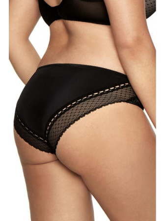 Полные трусики Kinga Justine P-638/2 Черно-бежевый