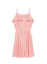 Ультрамодное платье в полоску на тонких бретелях LPL 911 || Плаття жін. CE LPL 911, р.170-92-98, white-coral