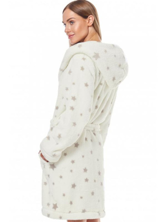 Халат L&L 9135 Ds Бело-серый || Халат L&L 9135 Ds Бело-серый