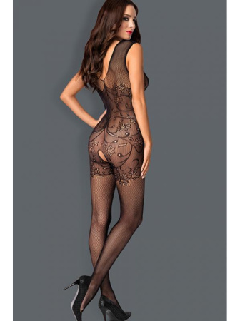 Комбинезон-сетка Obsessive F234  Черный