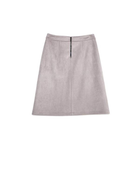 Замшевая юбка А-силуэта c рельефными линиями DESIRE