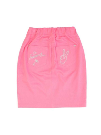 Моделирующая юбка с рисунками на карманах ELECTRA || ВТЖ Спідниця жін. CE ELECTRA, р.170-94, рожевий