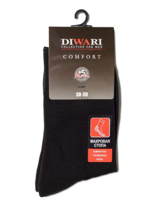 Носки муж. DW COMFORT 6С-18СП, р.25, 000 черный || Шкарпетки чол. COMFORT 6С-18СП, р.25, 000 чорний