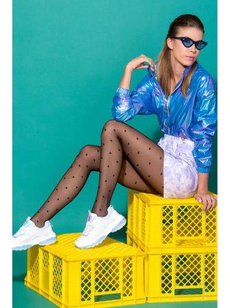 Колготки Gabriella Stars 20 den без трусиковой части Черный