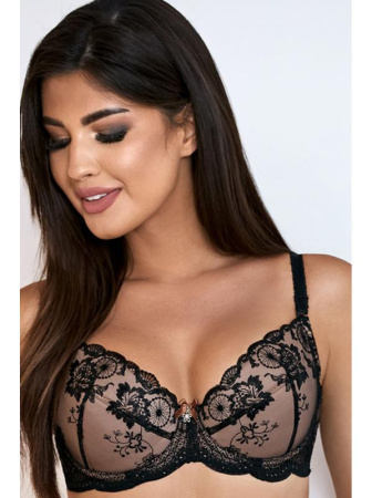 Бюстгальтер push up Dama Kier Deborah Черный-капучино