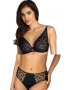 Комплект Ewa Bien Almas - бюстгальтер с мягкой чашкой B801 и полные трусики C110 Черный || Комплект Ewa Bien Almas - бюстгальтер с мягкой чашкой B801 и полные трусики C110 Черный