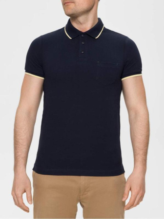 Футболка-поло с контрастной окантовкой MD 944