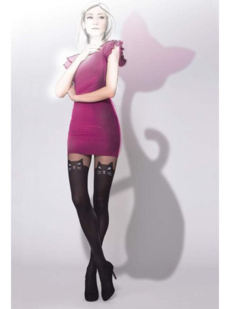 Женские колготки GATTA Girl-Up CAT, 2, nero(чёрный)
