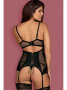 Комплект Obsessive Amallie corset Черный || Комплект Obsessive Amallie corset Черный