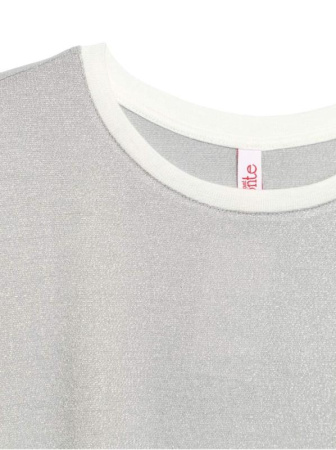 Комбинированный джемпер со спущенной линией плеча LD 629 || ВТЖ Джемпер жін. CELG LD 629, р.158,164-88, бежевий