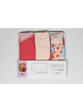 Женские трусики-слипы SEVIM Арт: 10601, S, Розовое ассорти || Женские трусики-слипы SEVIM Арт: 10601, S, Розовое ассорти