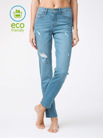 Ультрамодные eco-friendly джинсы с эффектом потертости CON-145