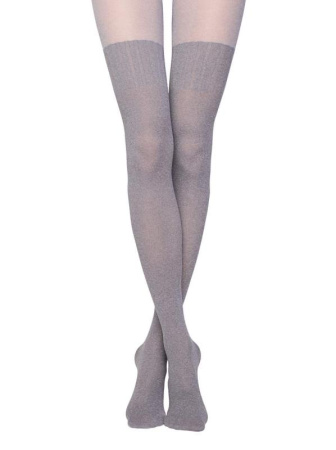 Колготки з імітацією гольфинов ERICA Lycra, р. 3, grey