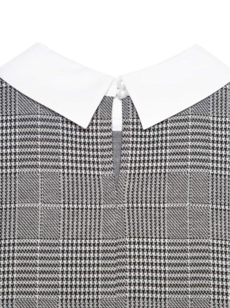 Платье в клетку с имитацией рубашки LPL 1052 || Плаття жін. CE LPL 1052, р.170-100-106, grey-ivory check