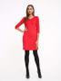 Платье-футляр из искусственной замши с карманами 838 || Плаття жін. CE LPL 838, р.170-84-90, red