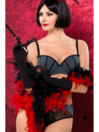 Комплект Ava Black Spinel - бюстгальтер формованный AV 1812 и полные трусики AV 1812 Черно-белый