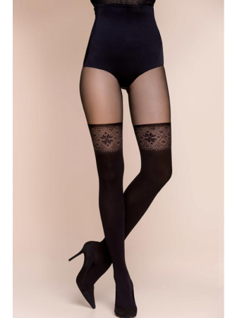 Колготки Gabriella Palo 60 den без трусиковой части Черный || Колготки Gabriella Palo 60 den без трусиковой части Черный
