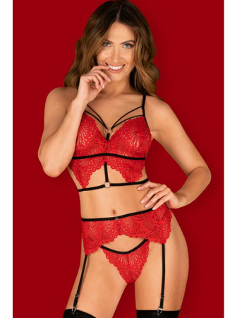 Комплект Obsessive Mettia Красно-черный