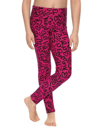 Леггинсы с рисунком &quot;сердечки&quot; LOVELY, р.122, 128-64