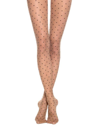Колготки с рисунком &quot;точки&quot; POIS, р.5, Bronz