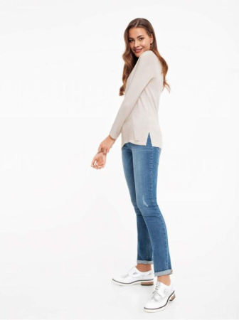 Экстрамягкий джемпер из пряжи с модалом 030 || Джемпер жін. CE LDK030 17С-124СП, р.158,164-88, синій