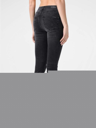 Моделирующие eco-friendly джинсы skinny со средней посадкой CON-150 || Брюки джинсові жін. CE CON-150, р.164-90, washed black