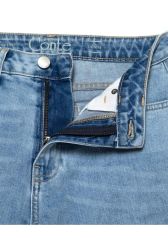 Ультракомфортные джинсы Mom Fit особой варки с высокой посадкой CON-188 || Брюки джинсові жін. CE CON-188, р.170-90, acid washed blue