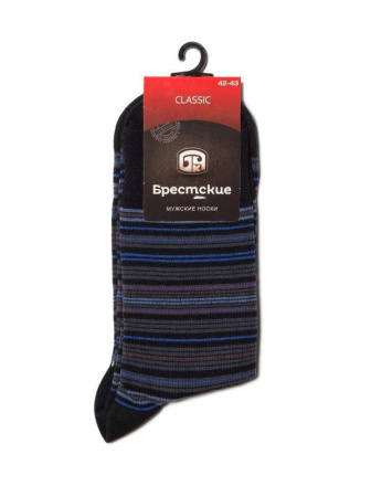 НОСКИ МУЖСКИЕ 14С2122-Д38, р.27, 022 ЧЕРНЫЙ-Я.СИНИЙ || ШКАРПЕТКИ ЧОЛ 2122 CLASSIC (середньої довжини), р.27, 016 ЧОРНИЙ