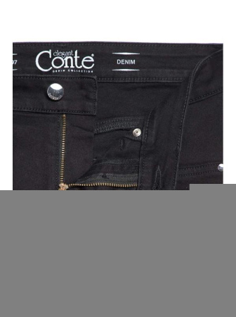 Моделирующие черные Джинсы Skinny с высокой посадкой CON-96 Lycra || Брюки джинсові жін. CE CON-96, р.164-94, чорний